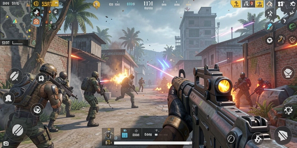 Tangkap momen menegangkan dari gameplay FPS 55RT.