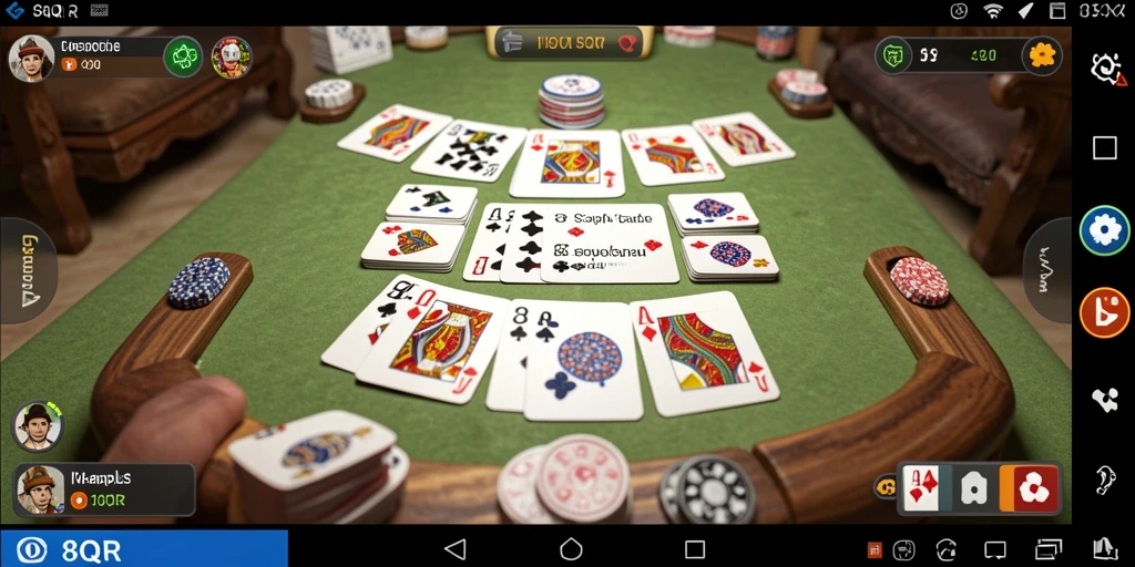 Tampilan menarik dari permainan Gaple 8QR yang menantang.