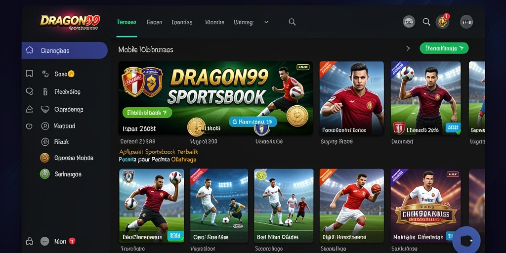 Tampilan menakjubkan dari gameplay taruhan olahraga di DRAGON99.