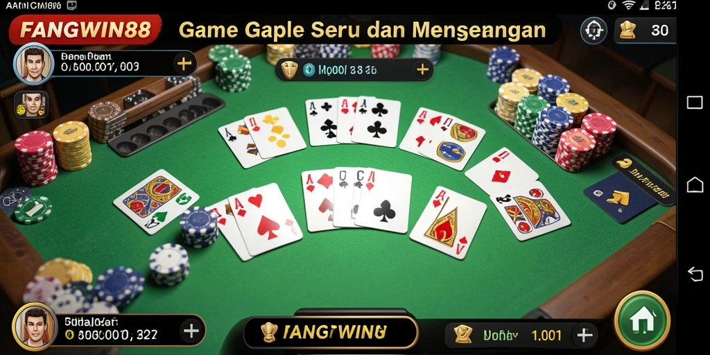 Tampilan gameplay seru FANGWIN88 menampilkan strategi Gaple yang mendebarkan.