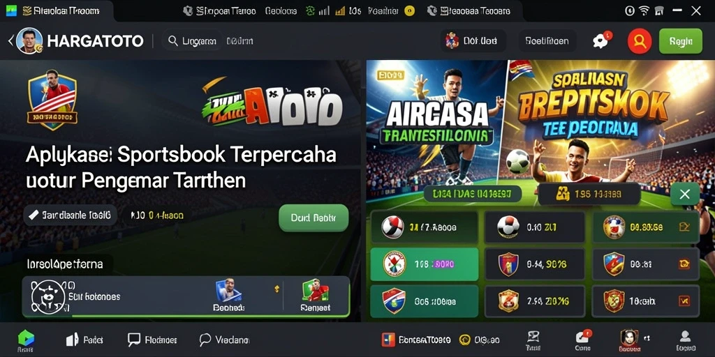 Tampilan gameplay HARGATOTO yang menarik dan interaktif.