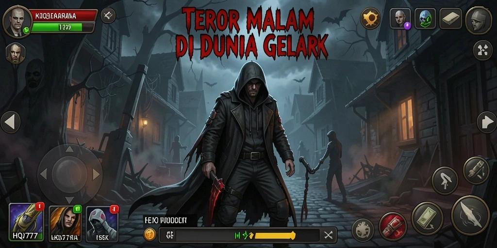 Gameplay menegangkan HQ777 yang penuh dengan kengerian.