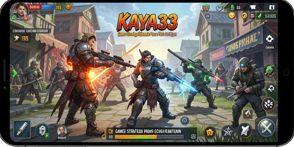 Tampilan gameplay KAYA33 dengan aksi strategi yang mendebarkan dan grafis memukau.