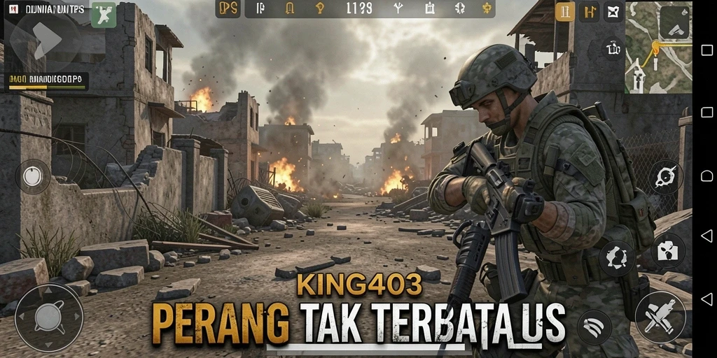 Tampilan gameplay TPS KING403 yang mendebarkan dan seru.