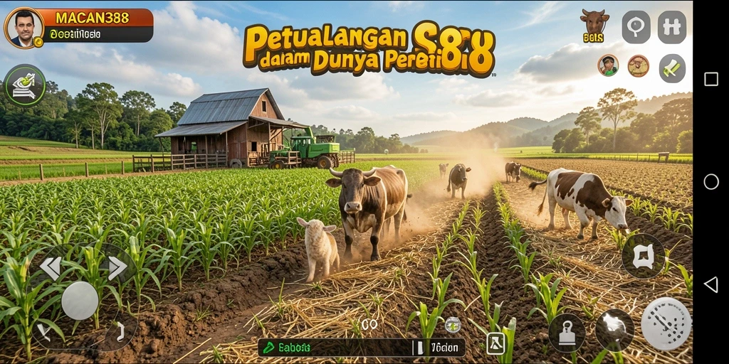Tampilan gameplay seru dari MACAN388 dalam mengelola pertanian.