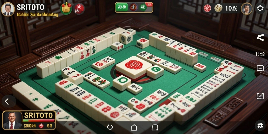 Tampilan gameplay menarik dari game Mahjong SRITOTO.