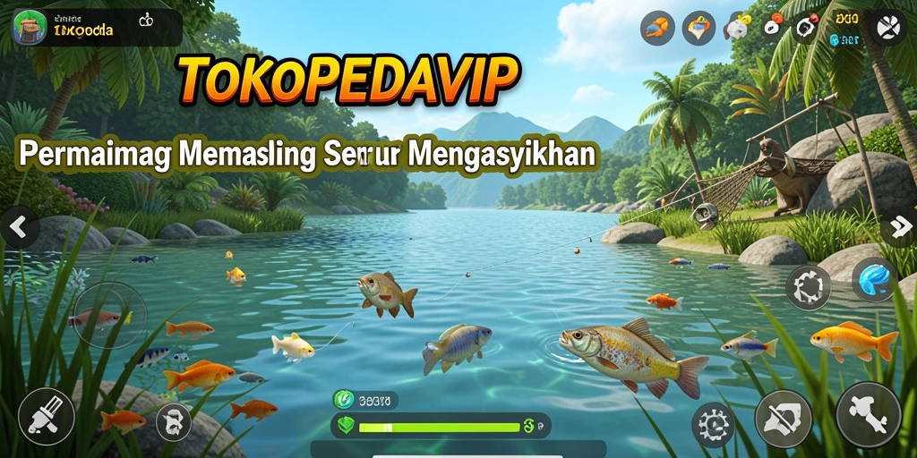 Tangkapan ikan yang memukau dalam gameplay TOKOPEDIAVIP.