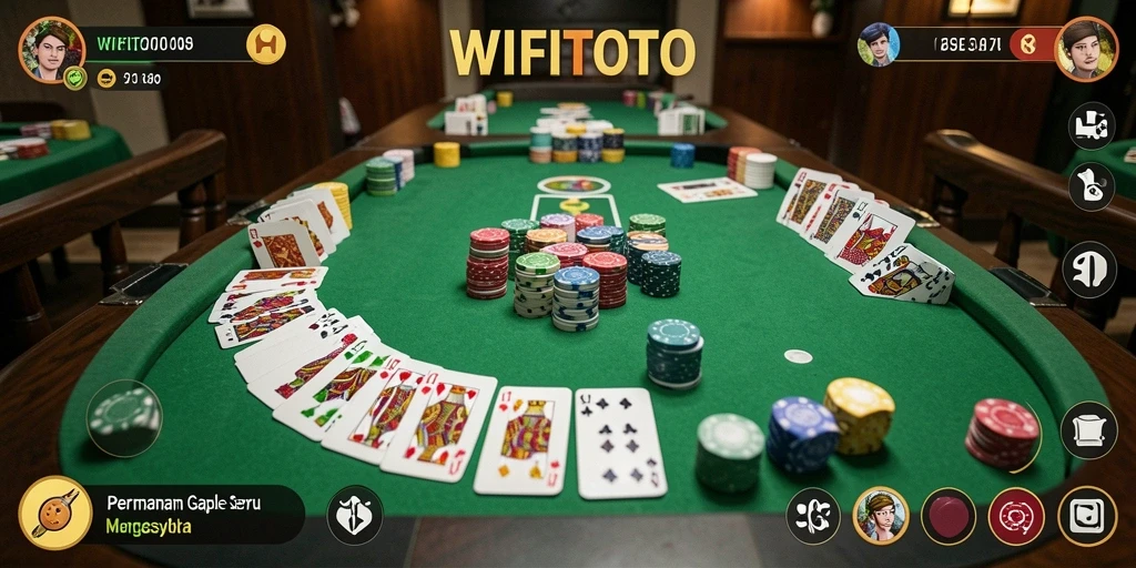 Tampilan gameplay WIFITOTO yang seru dan menantang untuk penggemar Gaple.